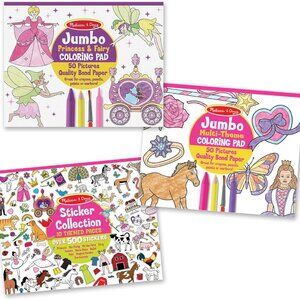 Melissa and Doug Coloring/Activity Book Bundle